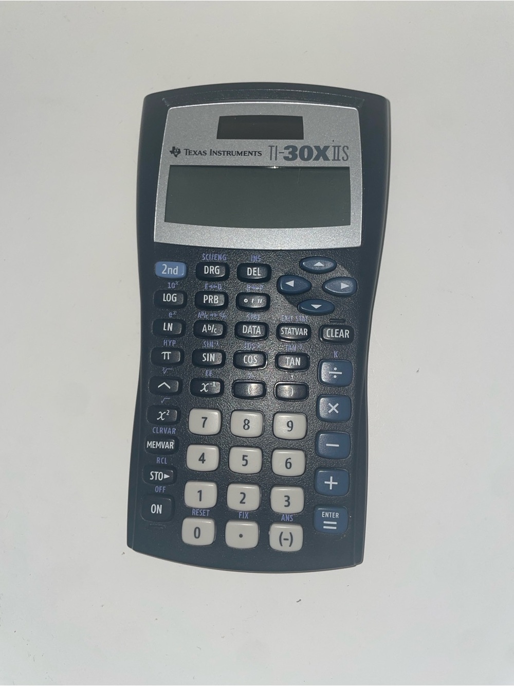 Texas Instruments TI-30X IIS Scientific Calculator - Navy Blue Black Silver